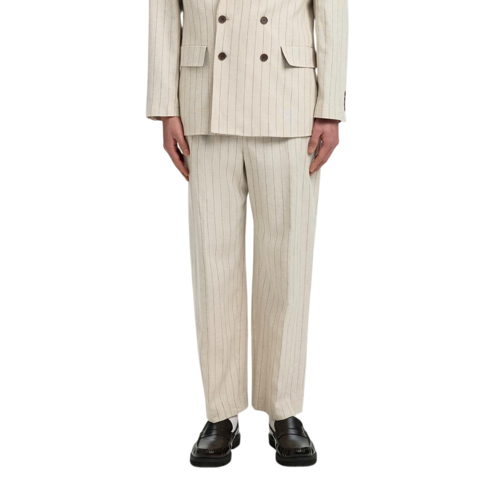S/Homme Relaxed-Malik Sun Pinstriped Trousers